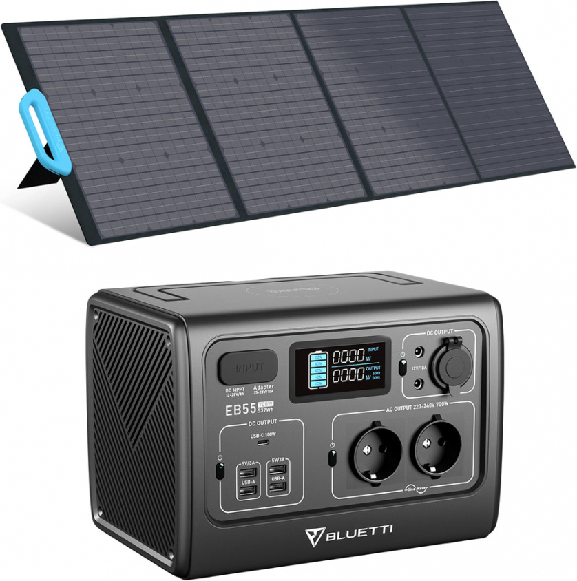 Bluetti EB55 + PV200 solar generator kit