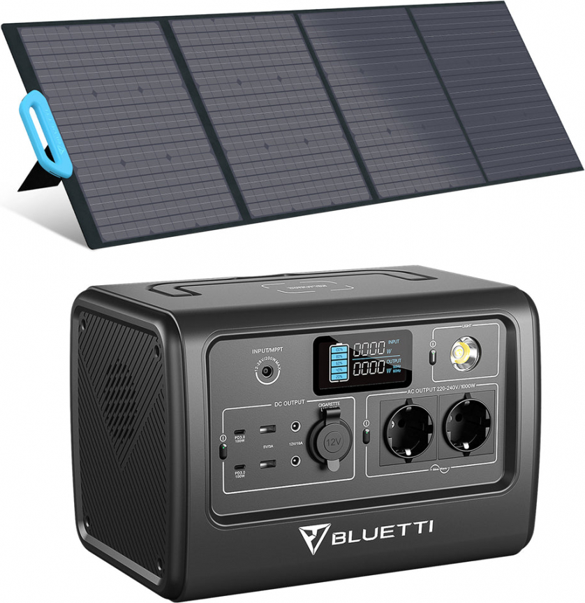 Bluetti EB70 + PV200 saules ģeneratora k...