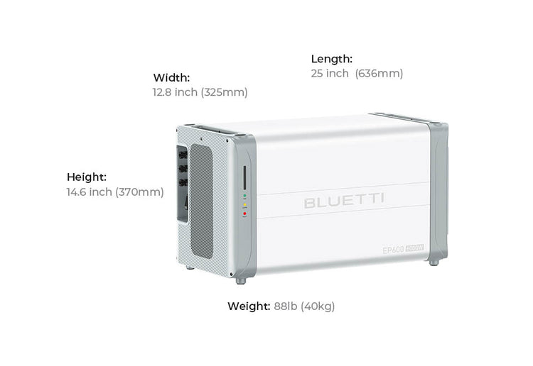 Bluetti EP600 + B500 mājas akumulatora rezerves stacija