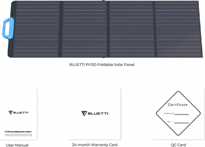 Bluetti PV120 pārnēsājamais saules panelis|120W