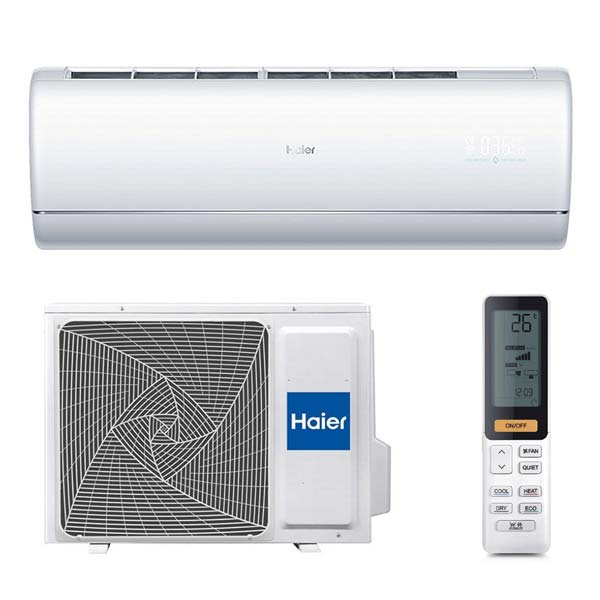 Haier sienas tipa JADE sērijas siltumsūknis un gaisa kondicionieris 5,0kW komplekts, kas paredzēts 50-70m2